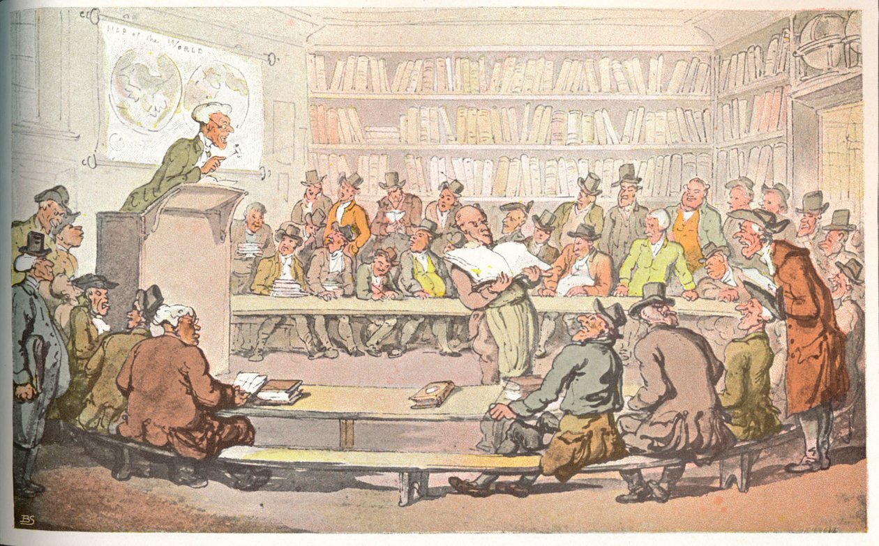 "Kirjahuutokauppa", c1810 tekijältä Otto Limited