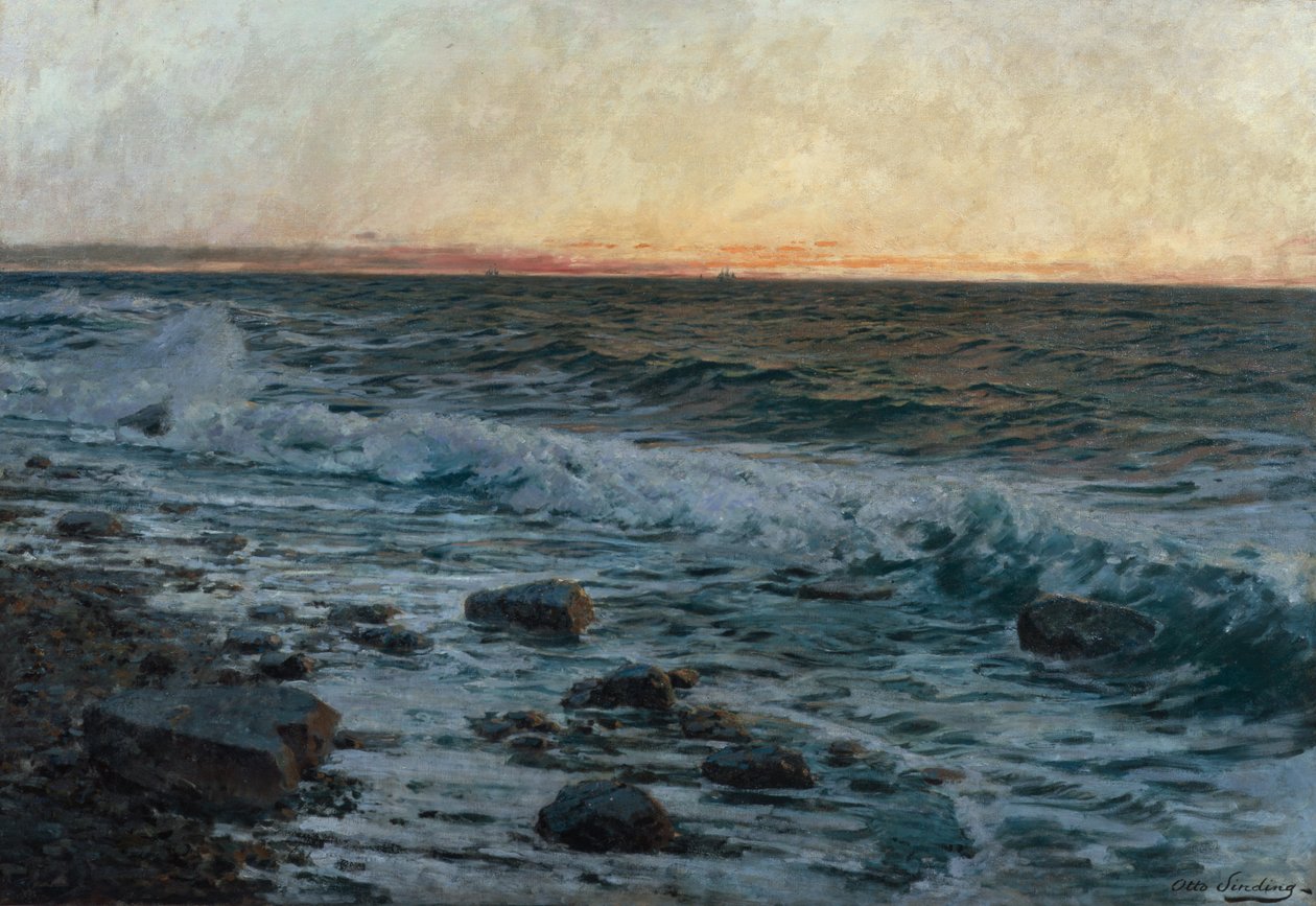 Ennen myrskyä (öljy kankaalle) tekijältä Otto Ludvig Sinding