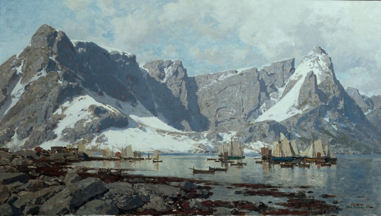 Luminen maisema Reinestä, Lofooteista tekijältä Otto Ludvig Sinding