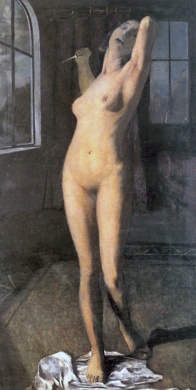 Lucretia eli alastonmurhaaja, n. 1903 tekijältä Otto Mueller