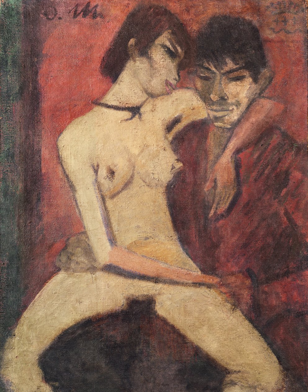 Istuvat Gipsy Lovers, 1922 (katso versio 274040) tekijältä Otto Mueller