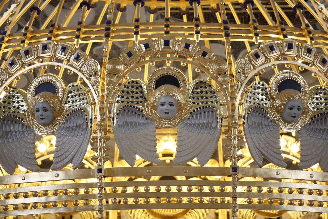 Angel Am Steinhofin kirkko (kirkko Leopld), Wien, Itävalta (kuva) tekijältä Otto Wagner