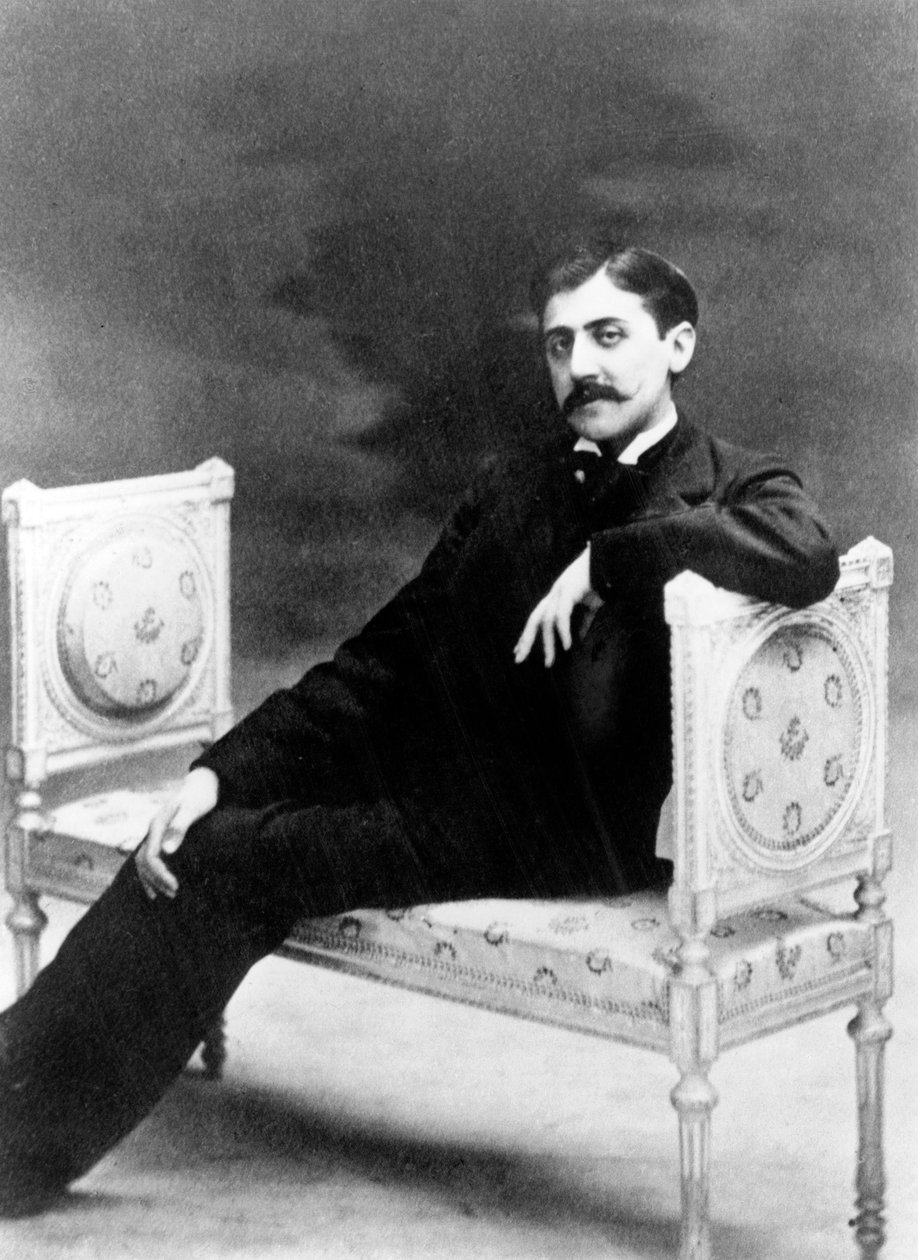 Ranskalainen kirjailija Marcel Proust (1871-1922) c. 1895, valokuva Otto Wegener (m/w kuva) tekijältä Otto Wegener