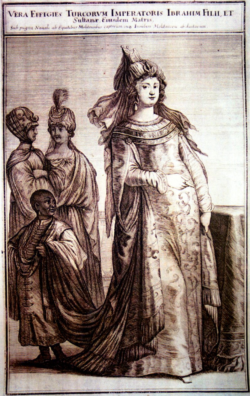 Kosem Sulttaani palvelijoineen, 1647 tekijältä Ottoman School