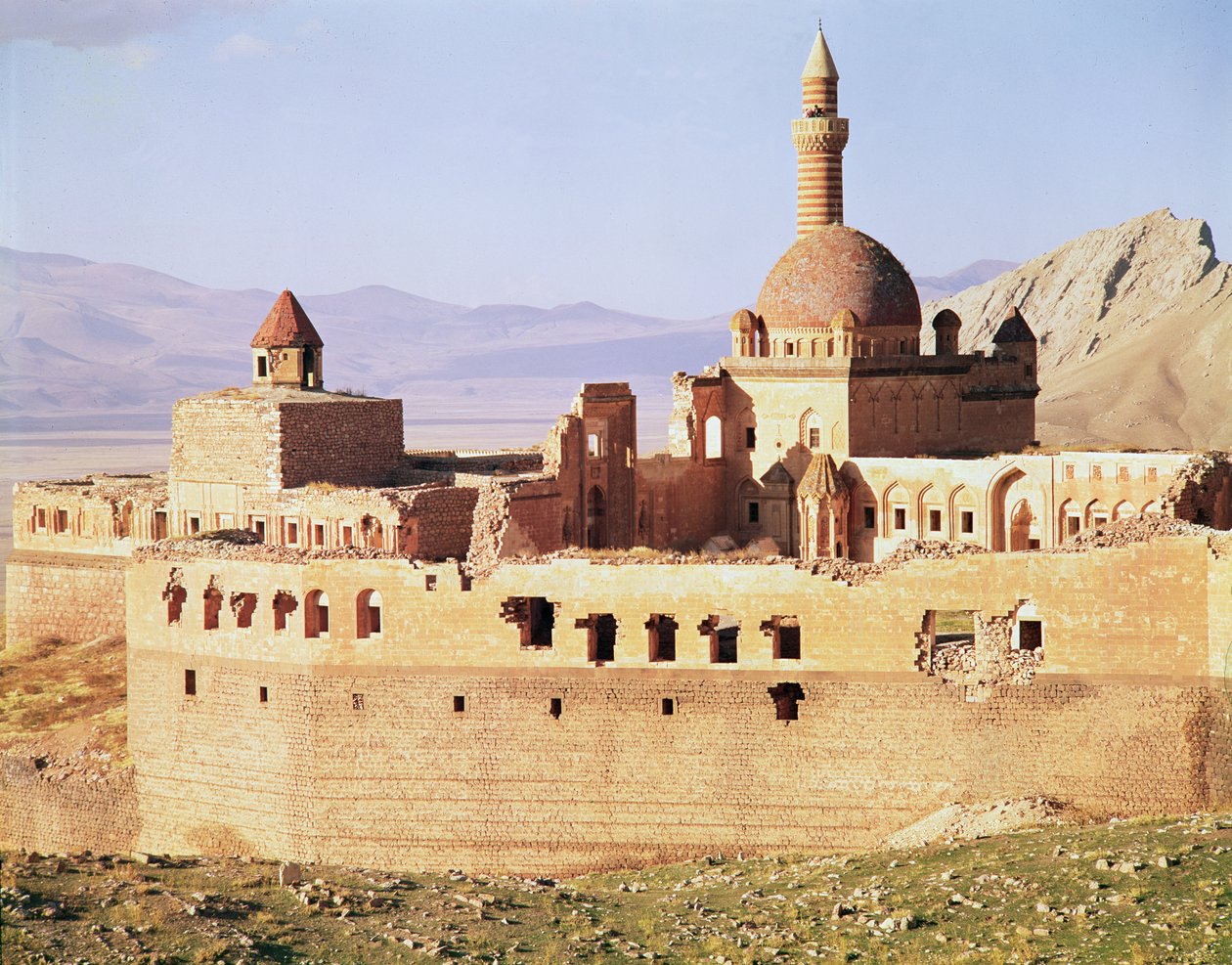 Näkymä Ishak Pasan palatsille, 1600-1700-luvulla tekijältä Ottoman School