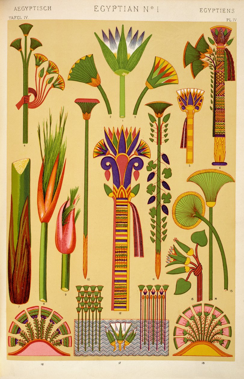 Egyptiläinen ornamentti teoksen 