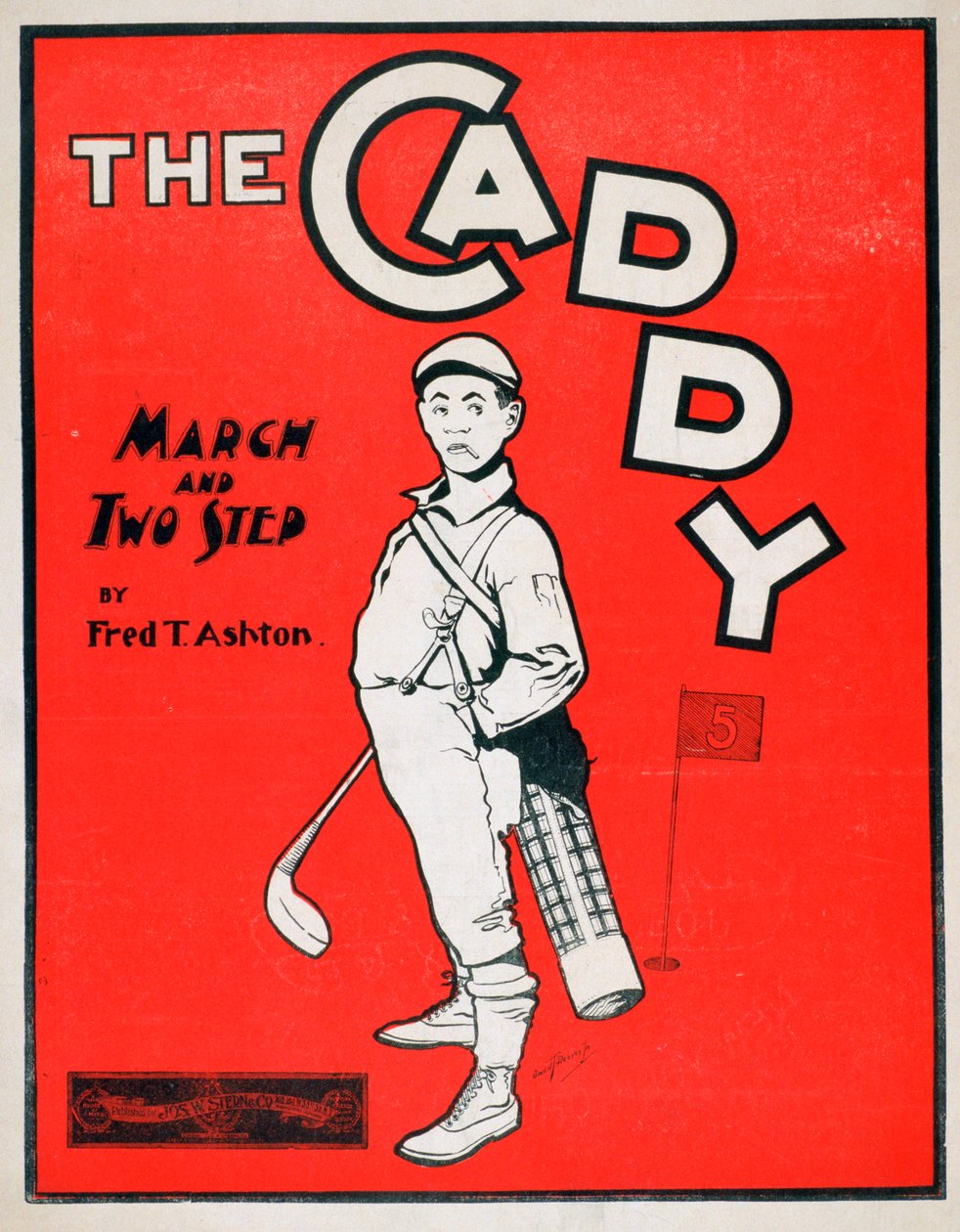 The Caddy, nuottien kansi, 1900 tekijältä Owen T Reeves