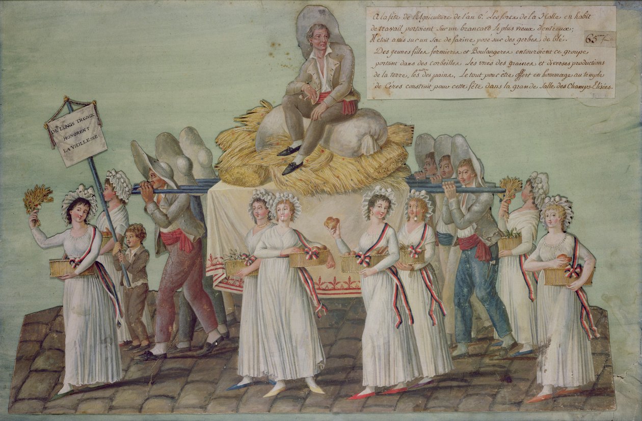 Maatalouden juhla vuonna 1796 Pariisissa tekijältä P. A. and J.B. Lesueur