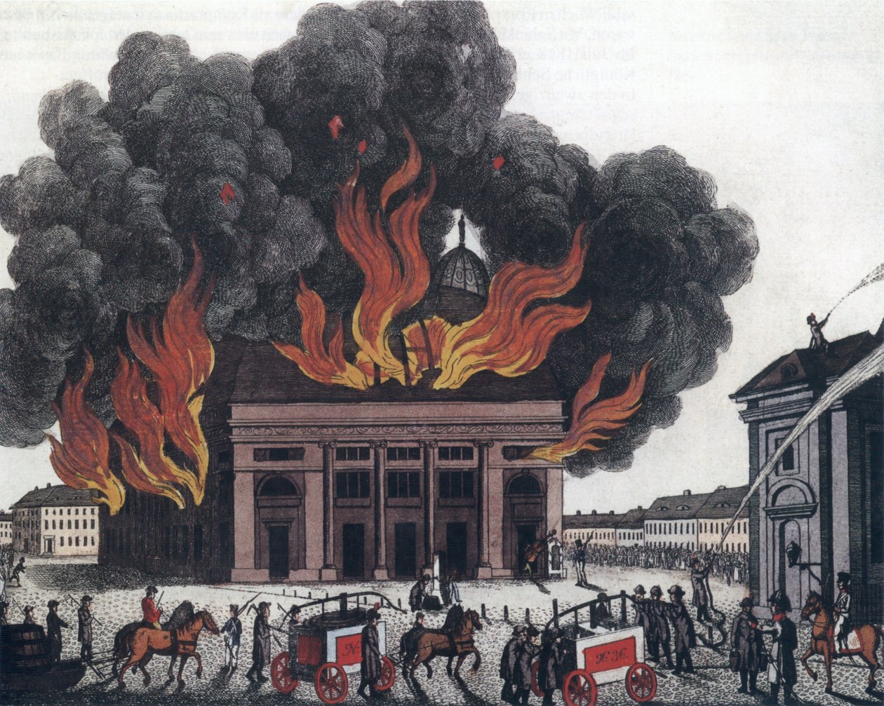 Tuotemerkki des kgl. Schauspielhauses am 29. heinäkuuta 1817 tekijältä P. Haas