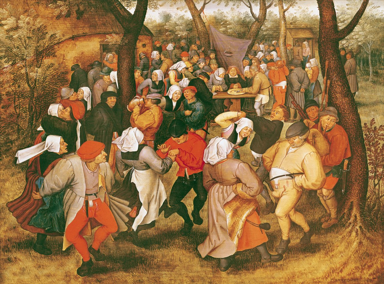 Häätanssi, 1607 tekijältä Pieter Brueghel the Younger