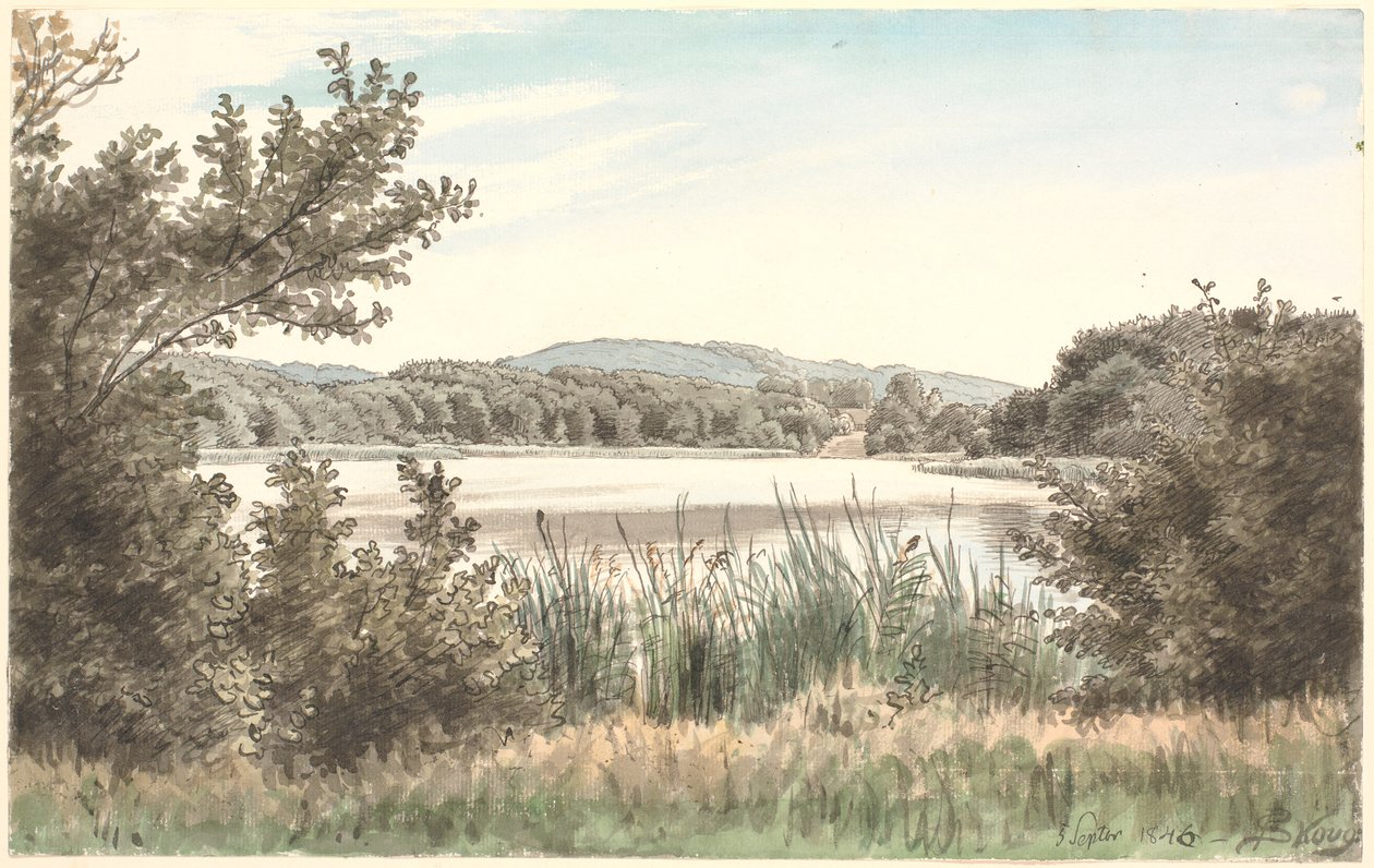Hundesøen on Møen. tekijältä P.C. Skovgaard