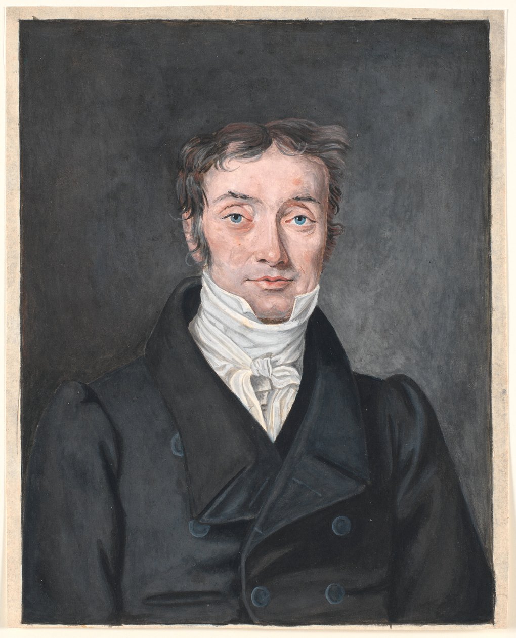 Muotokuva opettaja Hans Jensen Visbystä (1777-1870), Aagerupista, Ramløsen seurakunnasta. tekijältä P.C. Skovgaard