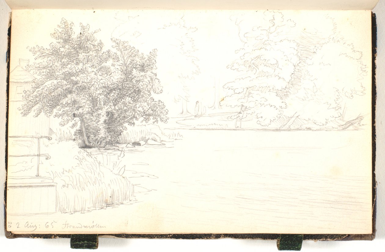 Metsä järven rannalla tekijältä P.C. Skovgaard
