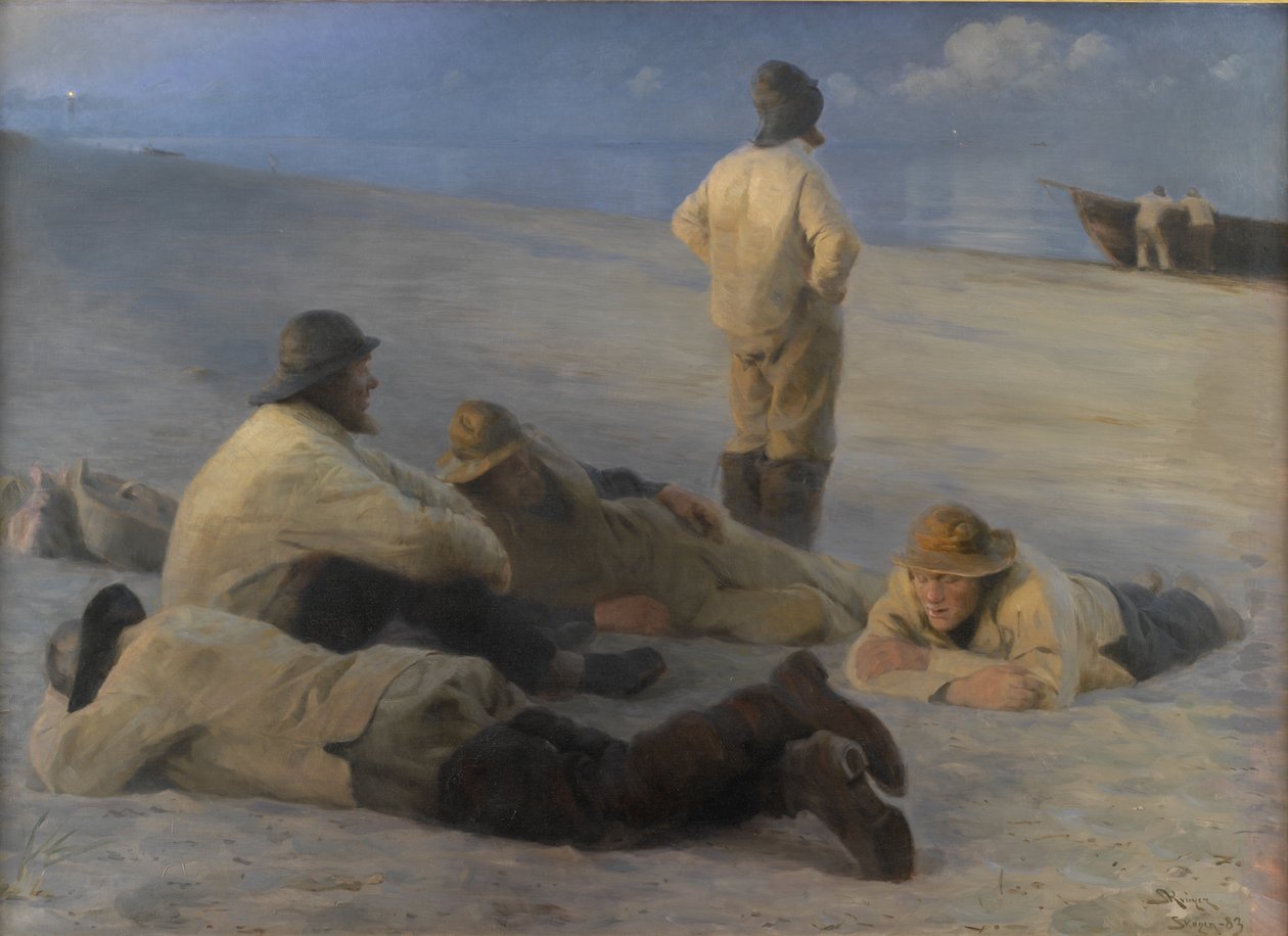 Kalastajat Skagen Beachillä tekijältä Peder Severin Krøyer