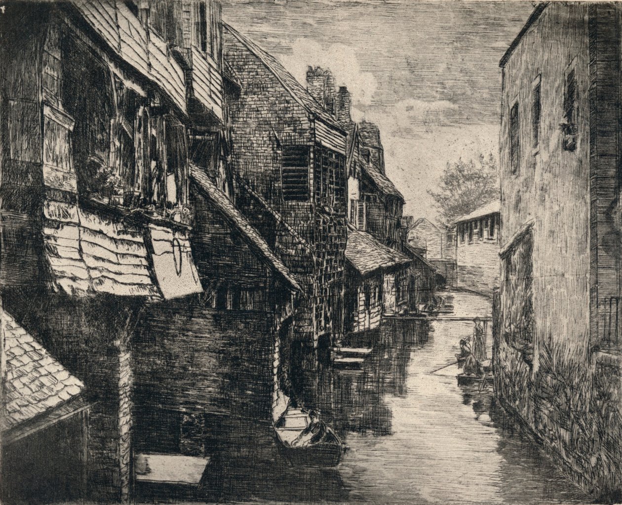 "Bievre-joki Gentillyssä", 1915 tekijältä P Roy