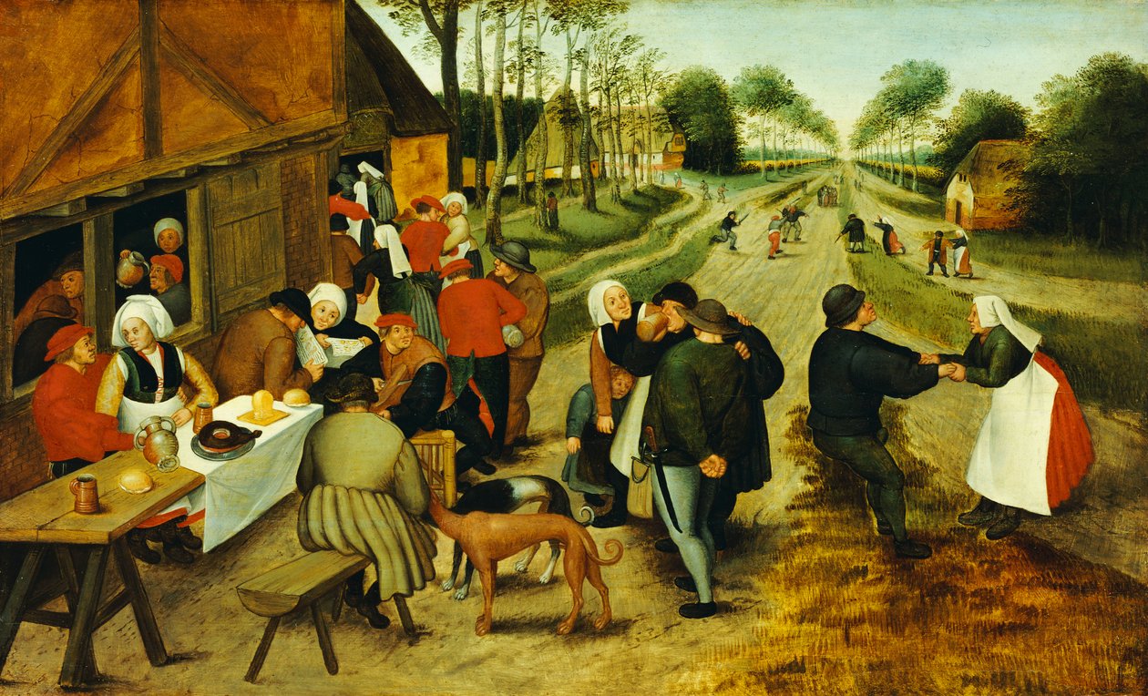 Talonpojat Roadside Innissä tekijältä P. the Younger Brueghel