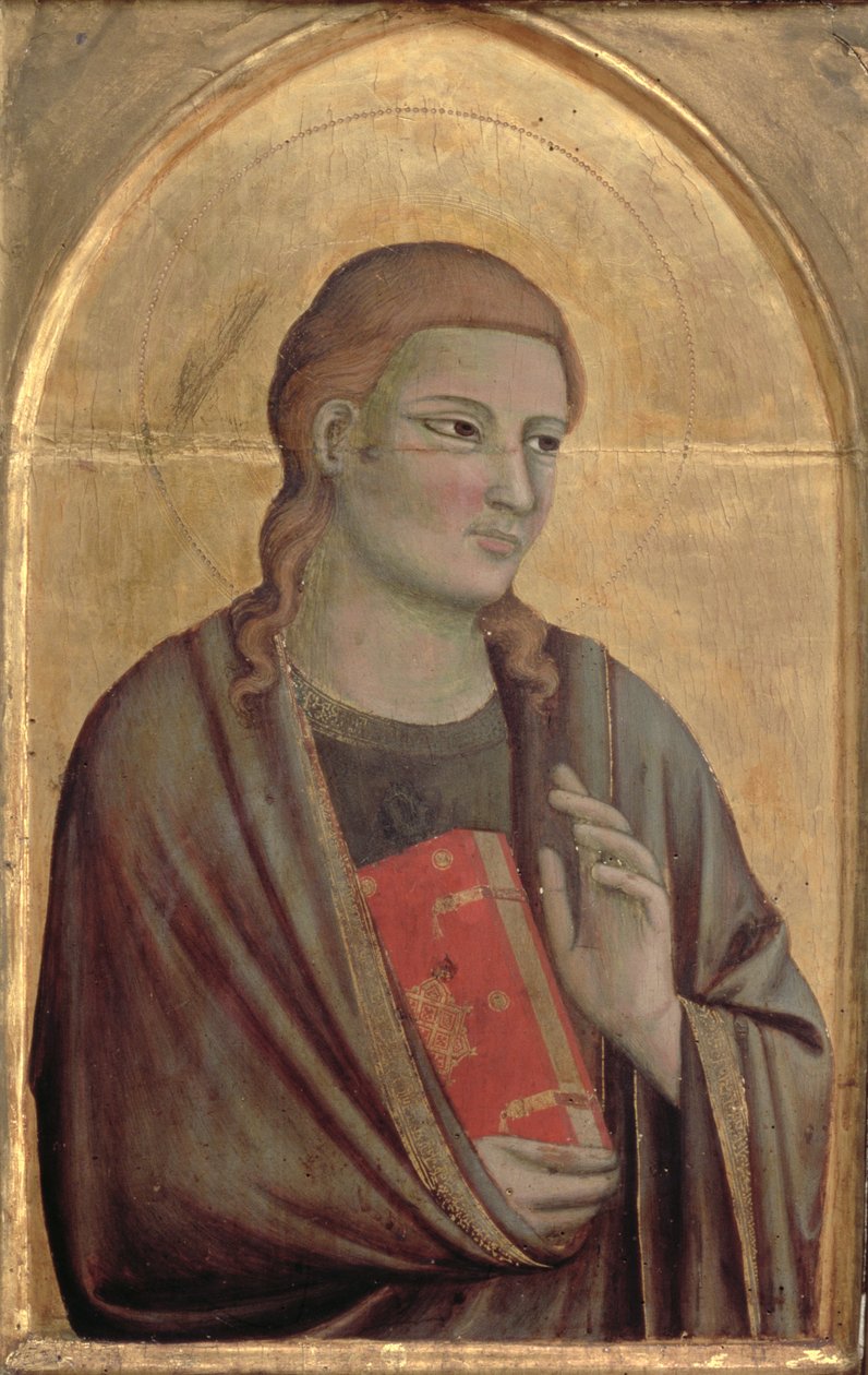 Pyhä Johannes evankelista (tempera paneelissa) tekijältä Pacino di Buonaguida