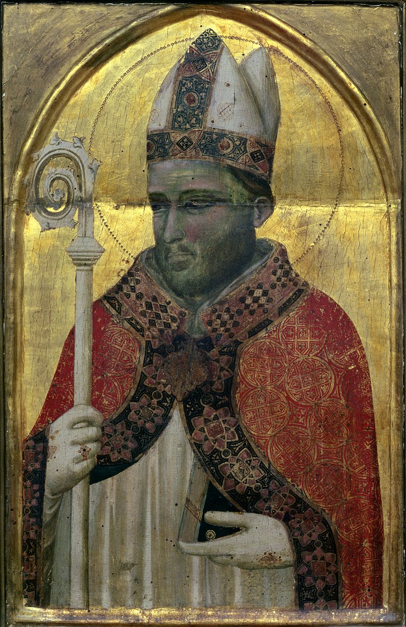Pyhä Proculus tempera paneelille tekijältä Pacino di Buonaguida