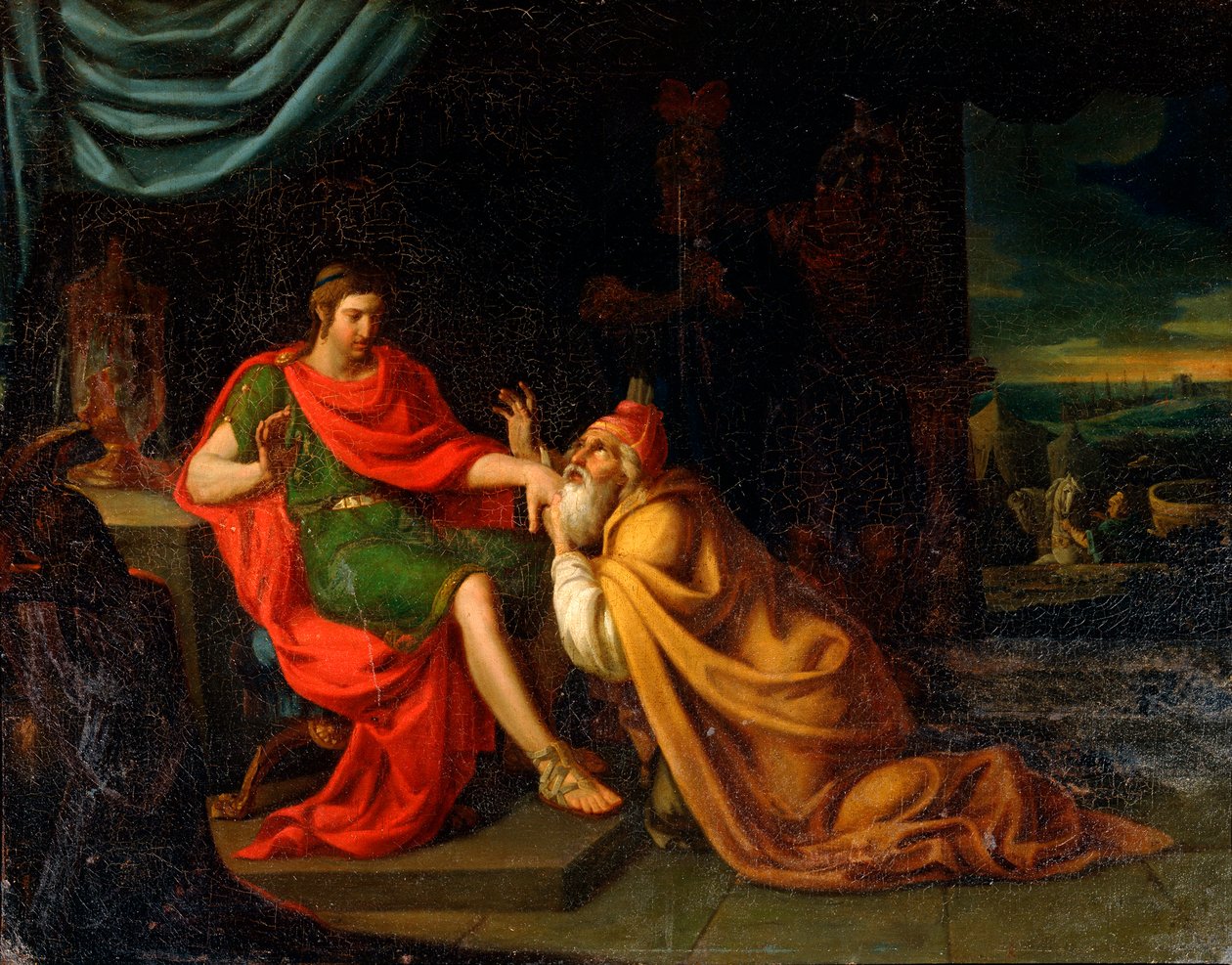 "Priam ja Akhilleus", 1600-luku tekijältä Padovanino