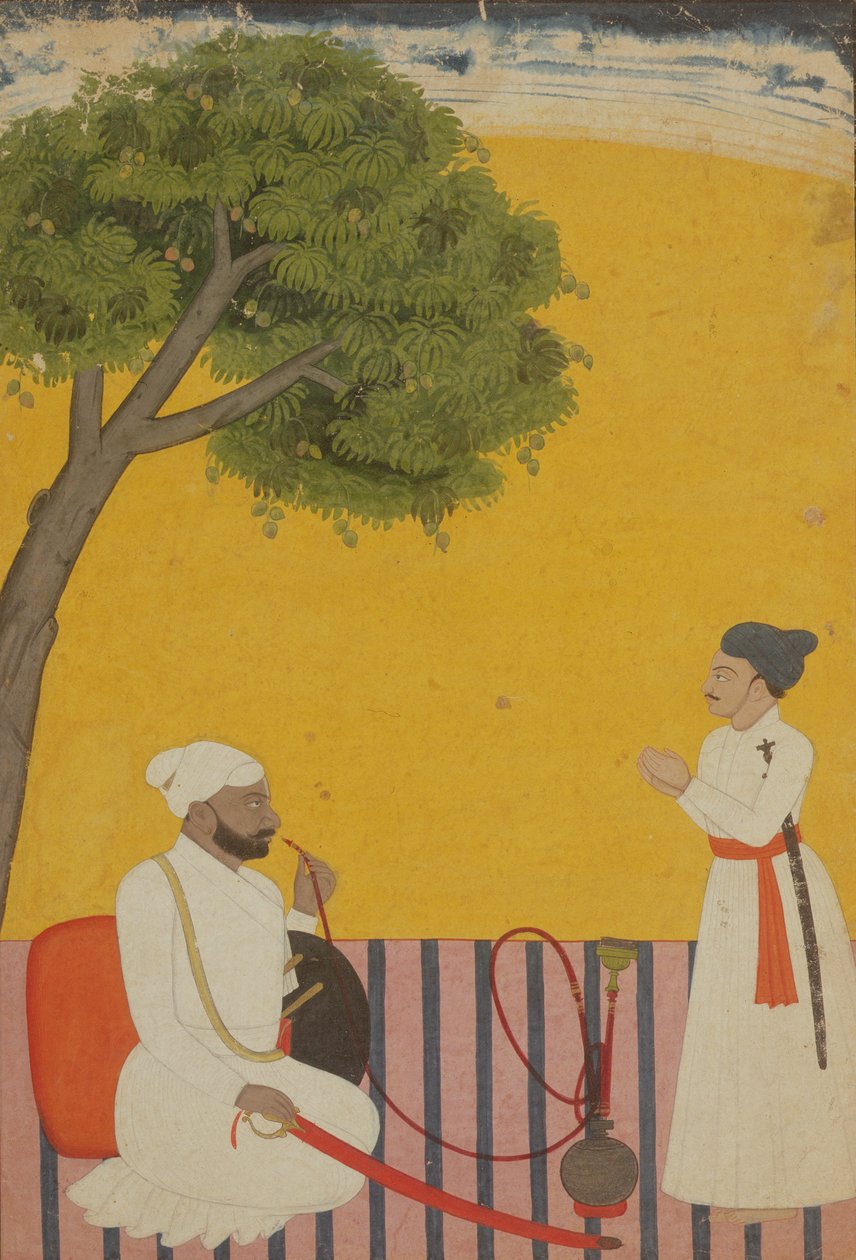 Prinssin muotokuva, Jammu, Kashmir, 1760 tekijältä Pahari School