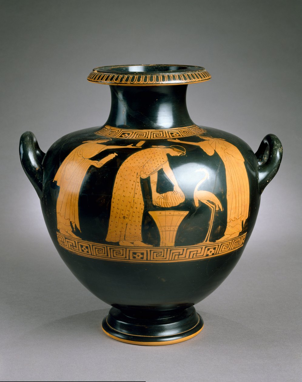 Kreikkalainen Attic Red Figure Hydria, 470-60 eKr. (keraaminen) tekijältä Painter of the Yale Oinochoe Painter of the Yale Oinochoe