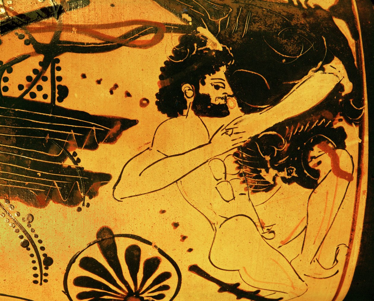 Herakles tappaa leijonan ... tekijältä Painter Diosphos