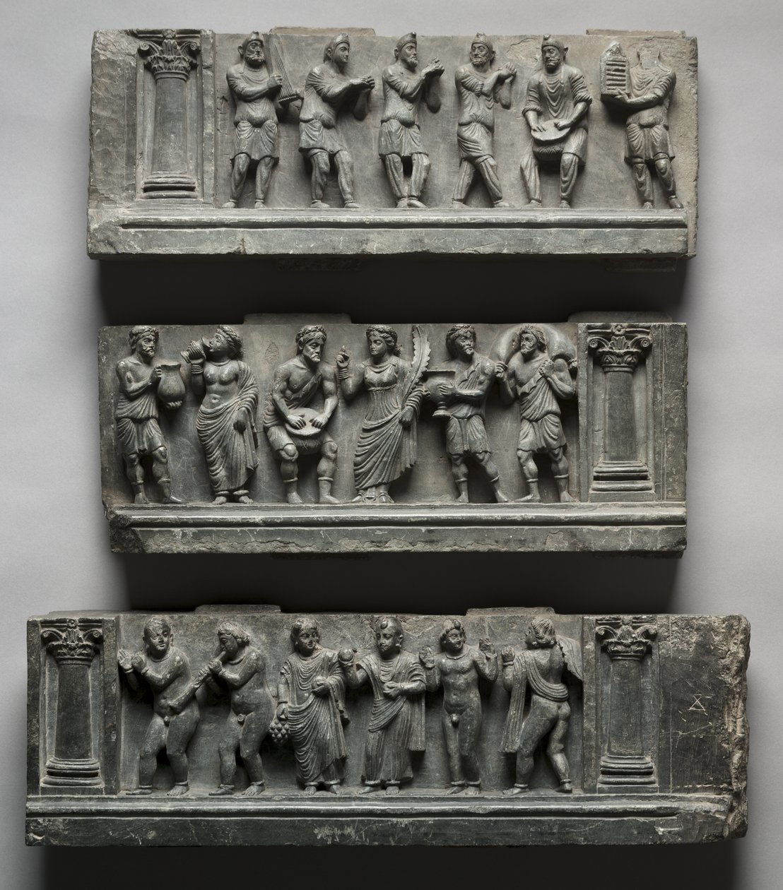 Bachlanian hätäapu, Pakistan, Gandhara, Buner Area, Varhainen Kushan-kausi (Ad 1-320) (liuske) tekijältä Pakistani School
