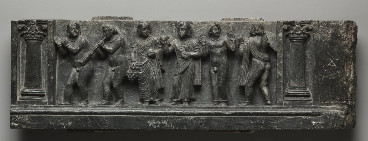 Bachlanian hätäapu, Pakistan, Gandhara, Buner Area, Varhainen Kushan-kausi (Ad 1-320) (liuske) tekijältä Pakistani School