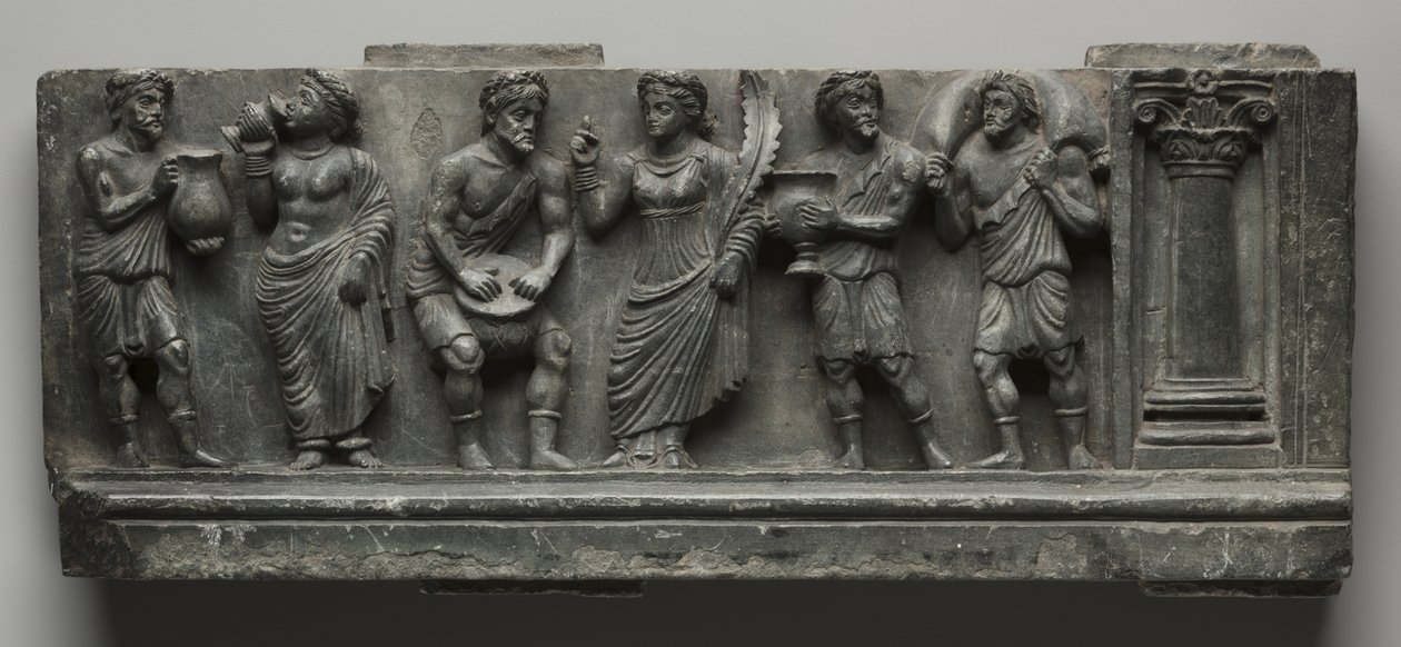 Bachlanian hätäapu, Pakistan, Gandhara, Buner Area, Varhainen Kushan-kausi (Ad 1-320) (liuske) tekijältä Pakistani School