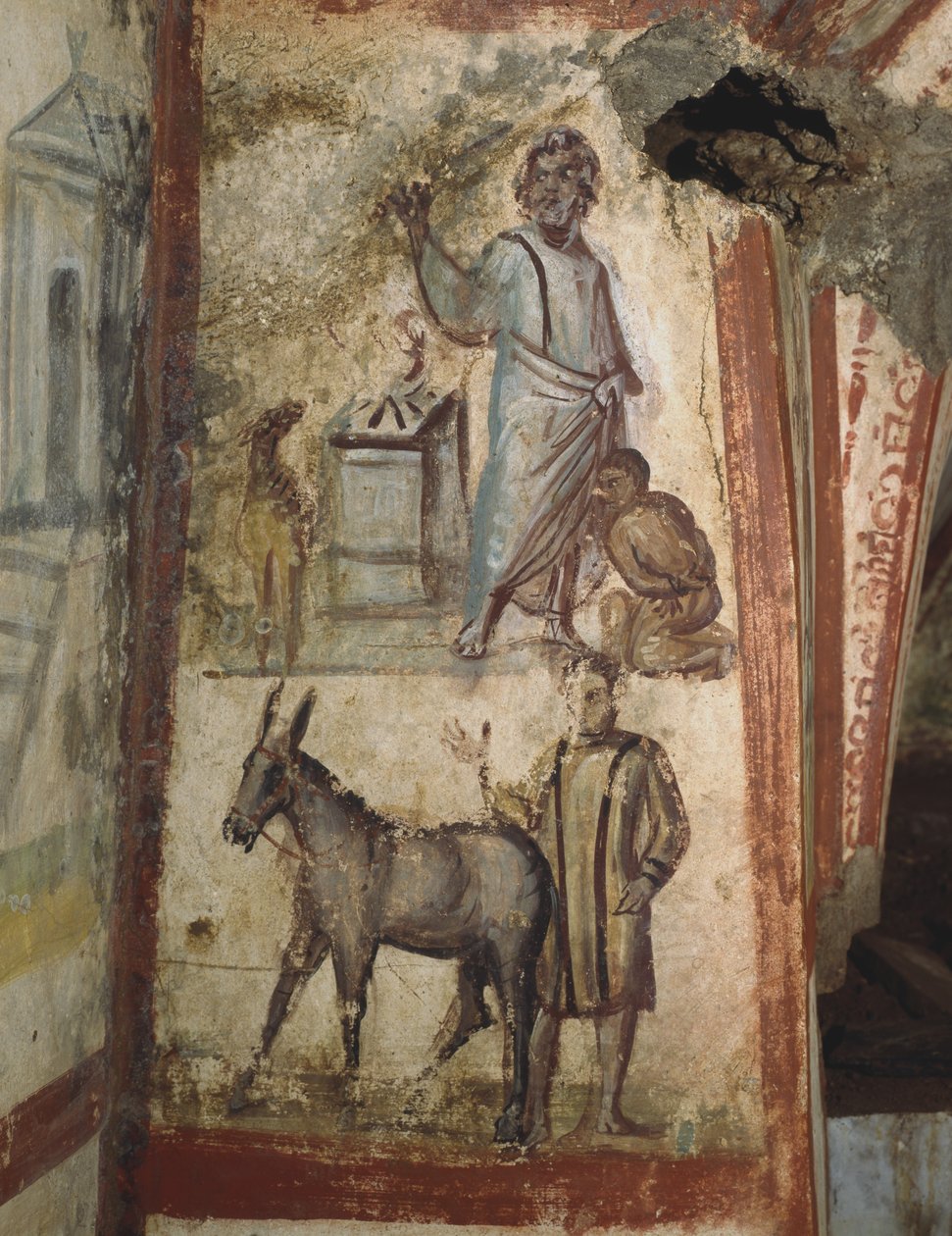 Iisakin uhri, Via Latinan katakombit, Rooma tekijältä Paleo Christian
