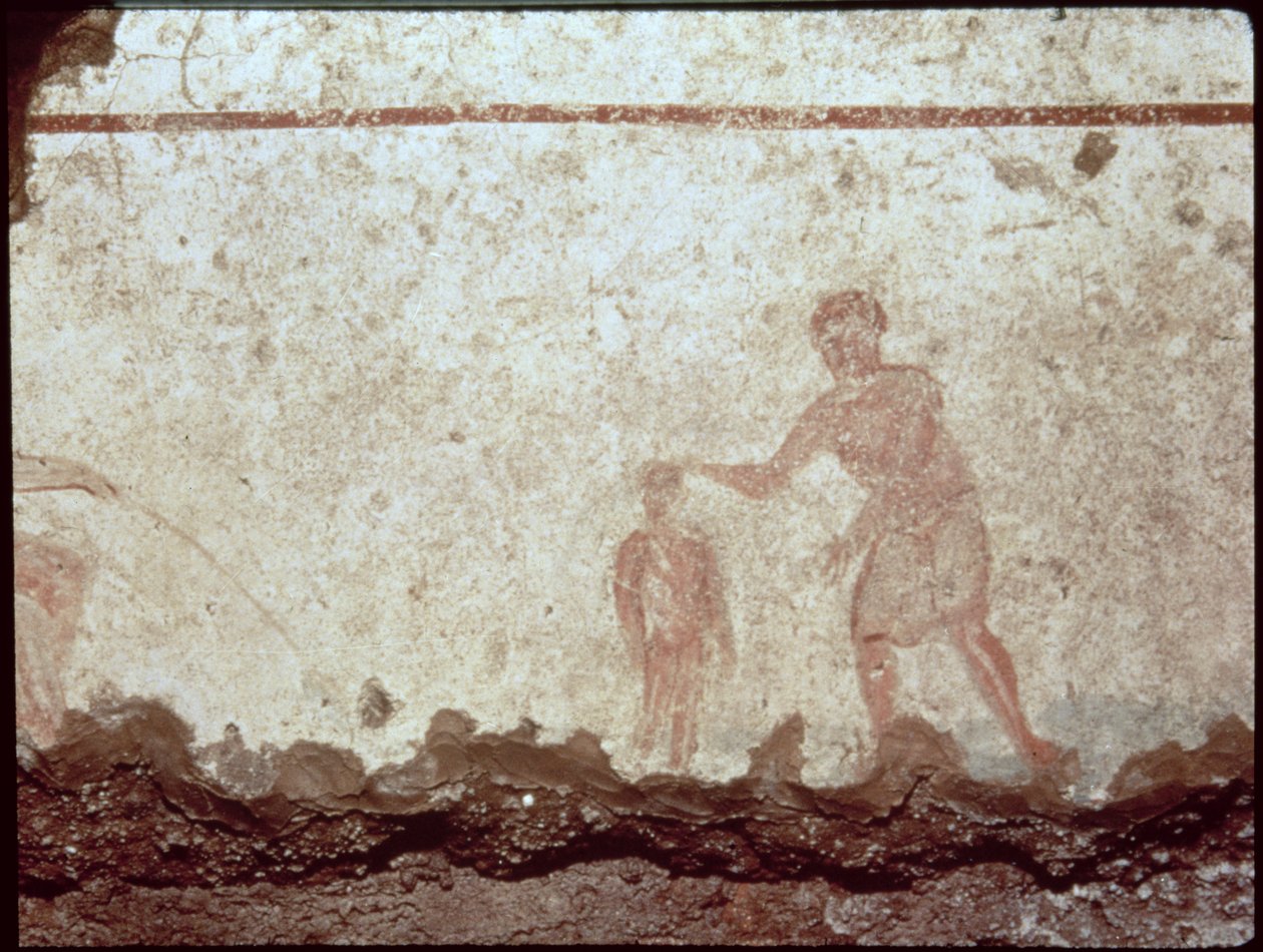 Kastekohtaus, 3. vuosisata (fresko) tekijältä Paleo Christian
