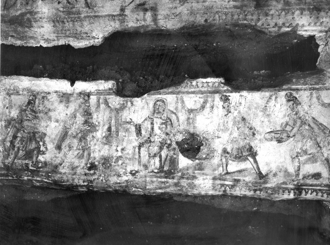 Adoration of the Magi (seinämaalaus) tekijältä Paleo Christian