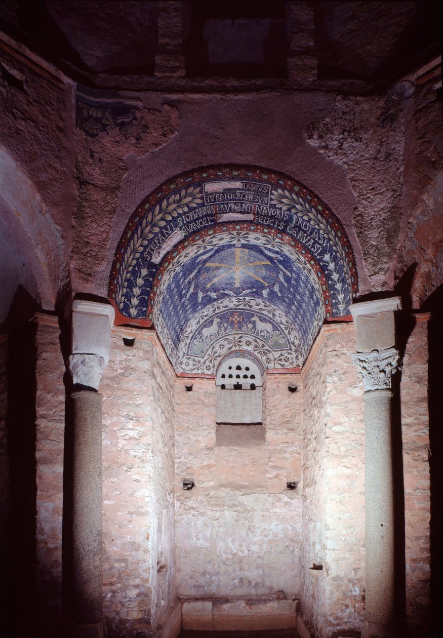 Niche mosaiikki, 5.-6. vuosisadalla tekijältä Paleo Christian