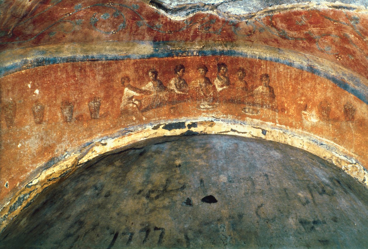 Eukaristia (fresko) tekijältä Paleo Christian