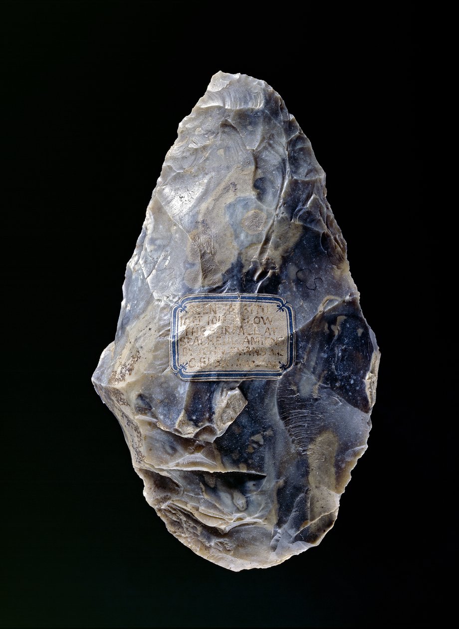 Käsikirves, St. Acheul, Somme, Amiens, Ranska, paleoliitti, noin 200 000 eaa. tekijältä Paleolithic