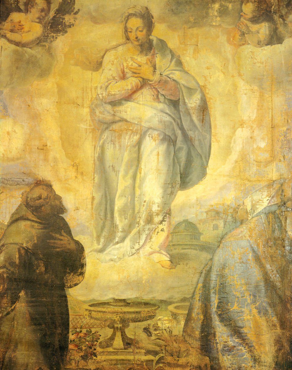 Jacopo Negretti, joka tunnetaan nimellä Palma Younger (1544-1628), San Francescon kirkko, Recanati, Marche, Immaculate Concept tekijältä Palma Il Giovane (1548 1628)