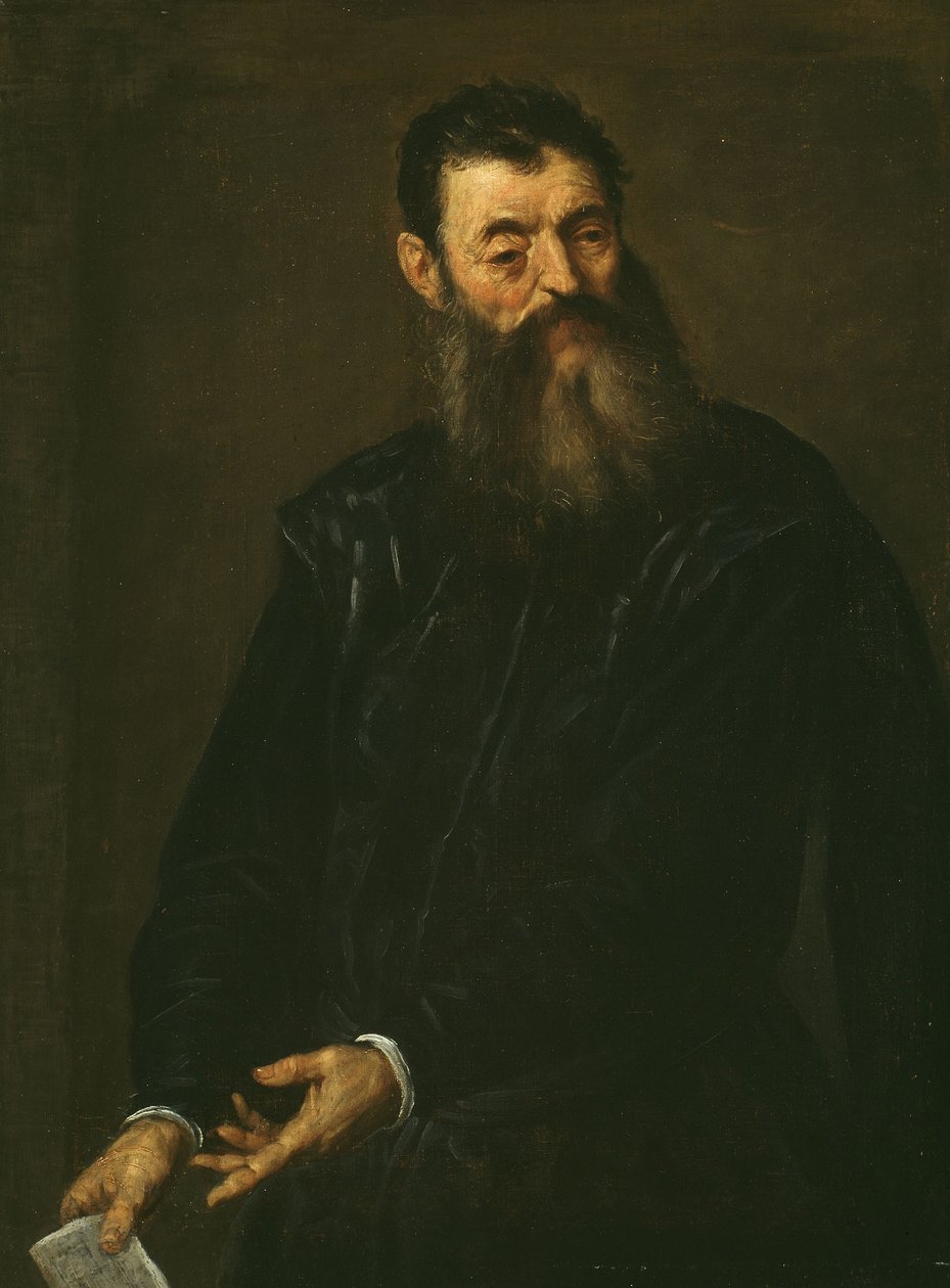 Gentlemanin muotokuva, n. 1590 (öljy kankaalle) tekijältä Palma Il Giovane (1548 1628)
