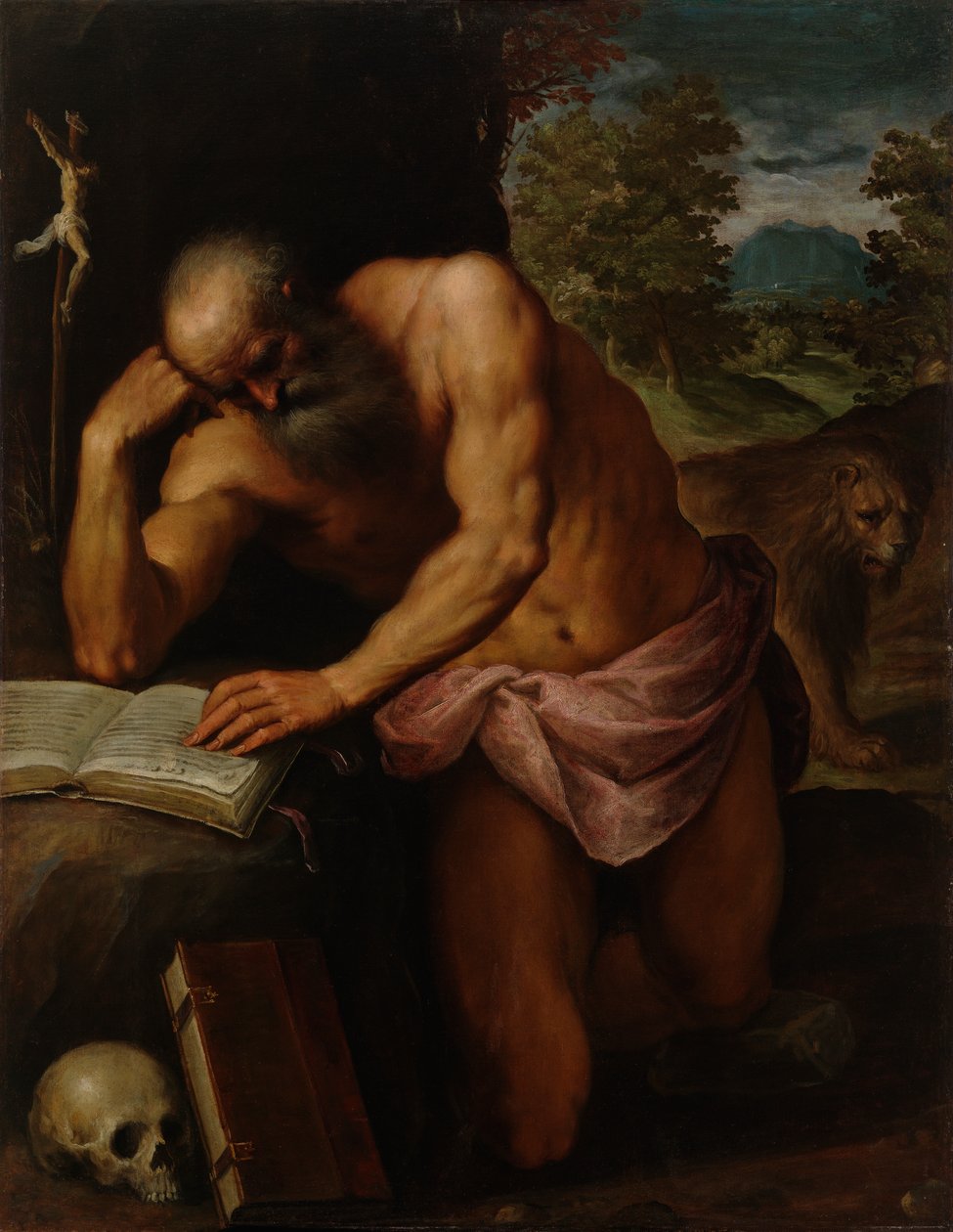 Saint Jerome tekijältä Palma Il Giovane