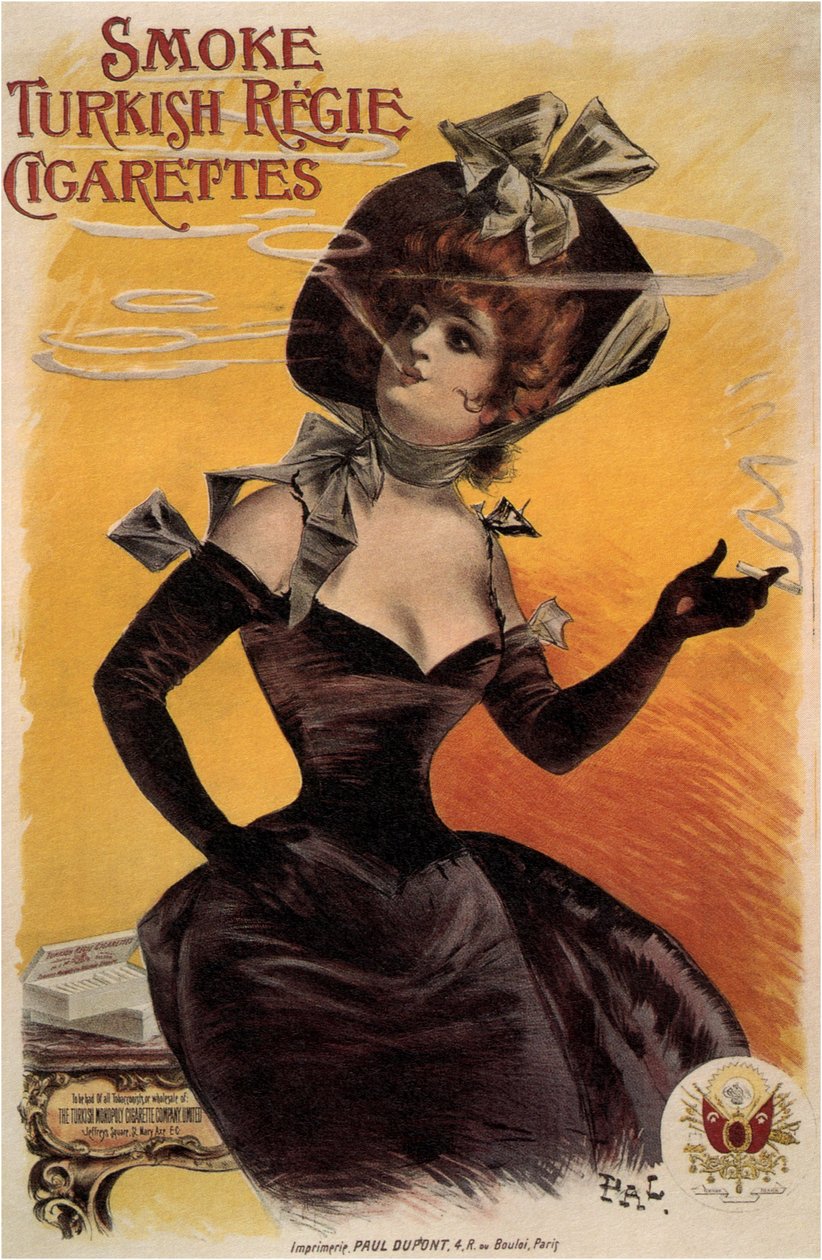 Smoke Turkish Regie Cigarettes, 1895 tekijältä Paléologue