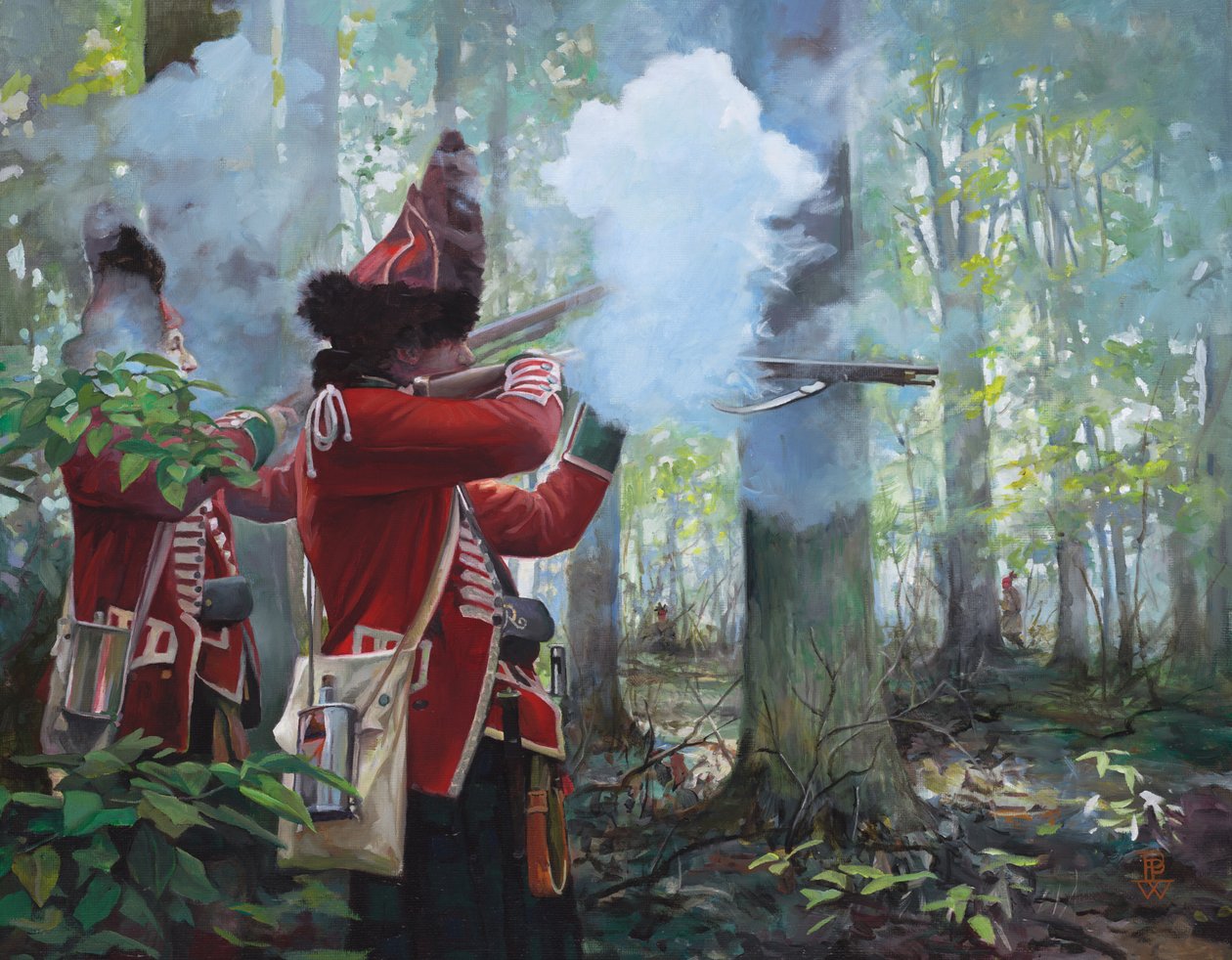77th Highlanders, 2017 (öljy kankaalle) tekijältä Pamela Patrick White