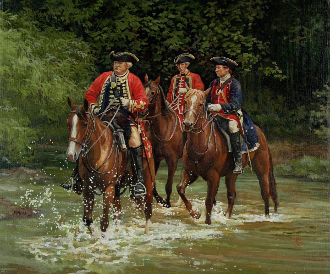 Retkikunta 1755, 2011 (öljy kankaalle) tekijältä Pamela Patrick White