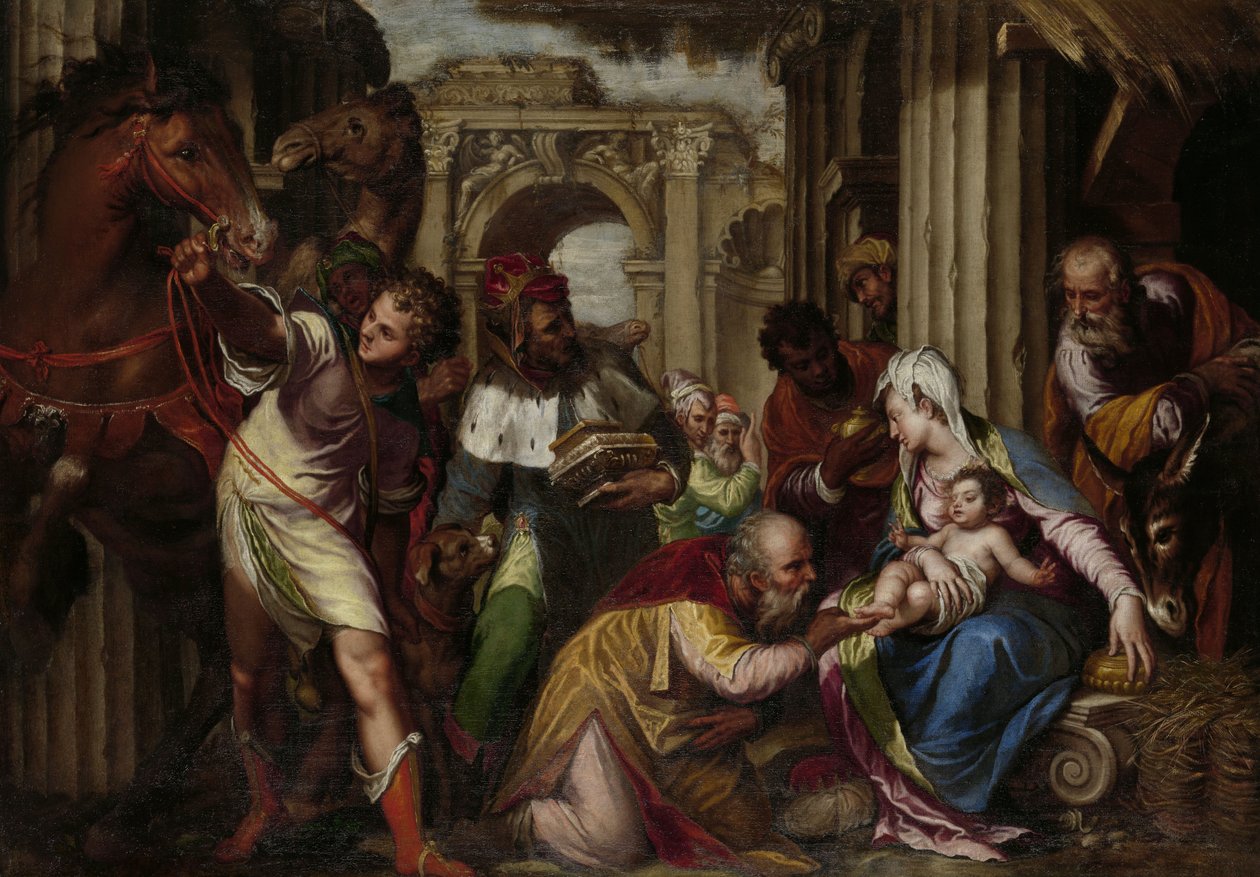 The Adoration of the Magi, n. 1585 tekijältä Paolo Farinati