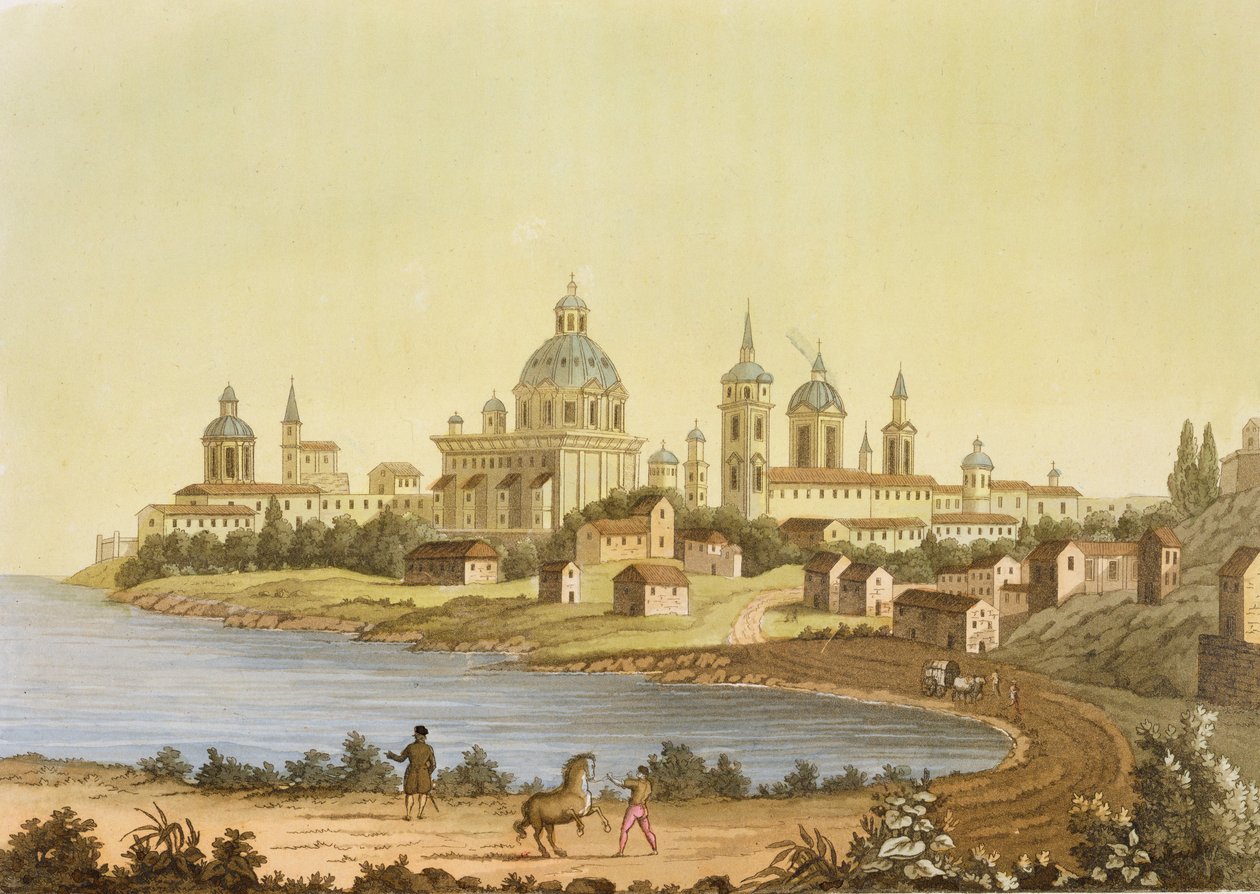 Georgetown, Guyana, Jules Ferrarion teoksesta "Le Costume Ancien et Moderne", osa II, levy 33, julkaistu 1820-30-luvulla tekijältä Paolo Fumagalli