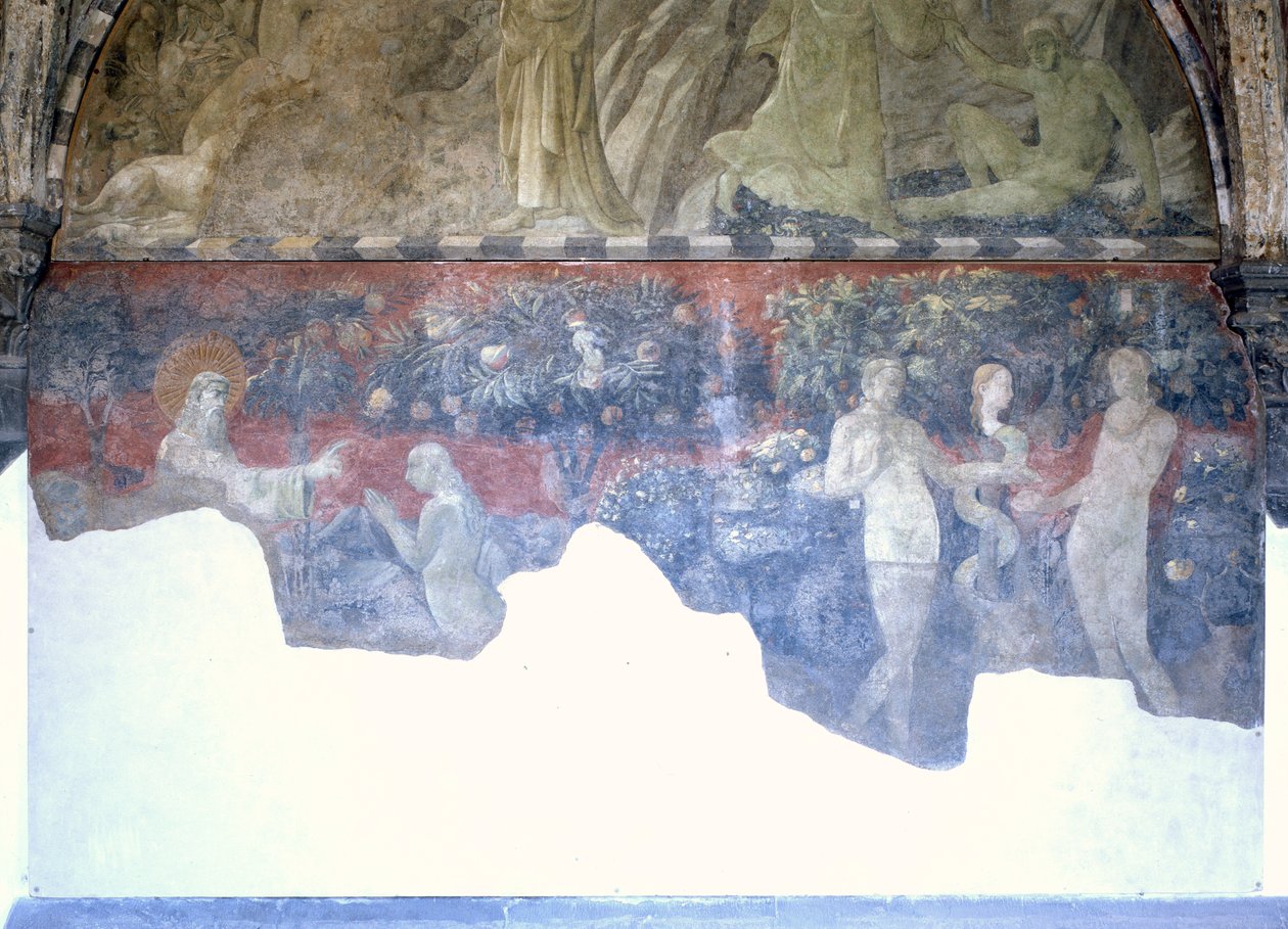 Aatami ja Eeva, noin 1424-25 tekijältä Paolo Uccello