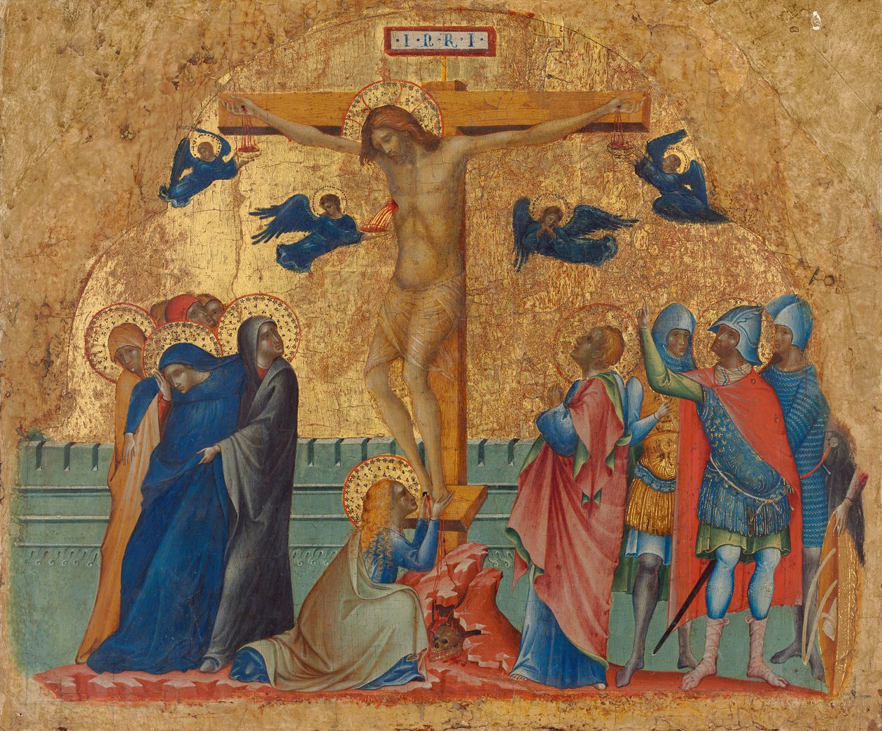 The Crucifixion, n. 1340 (tempera paneelissa) tekijältä Paolo Veneziano