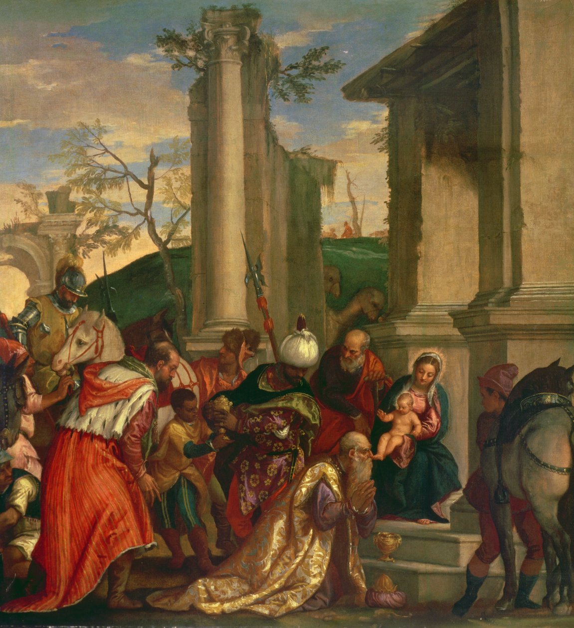Kuninkaiden palvonta tekijältä Paolo Veronese