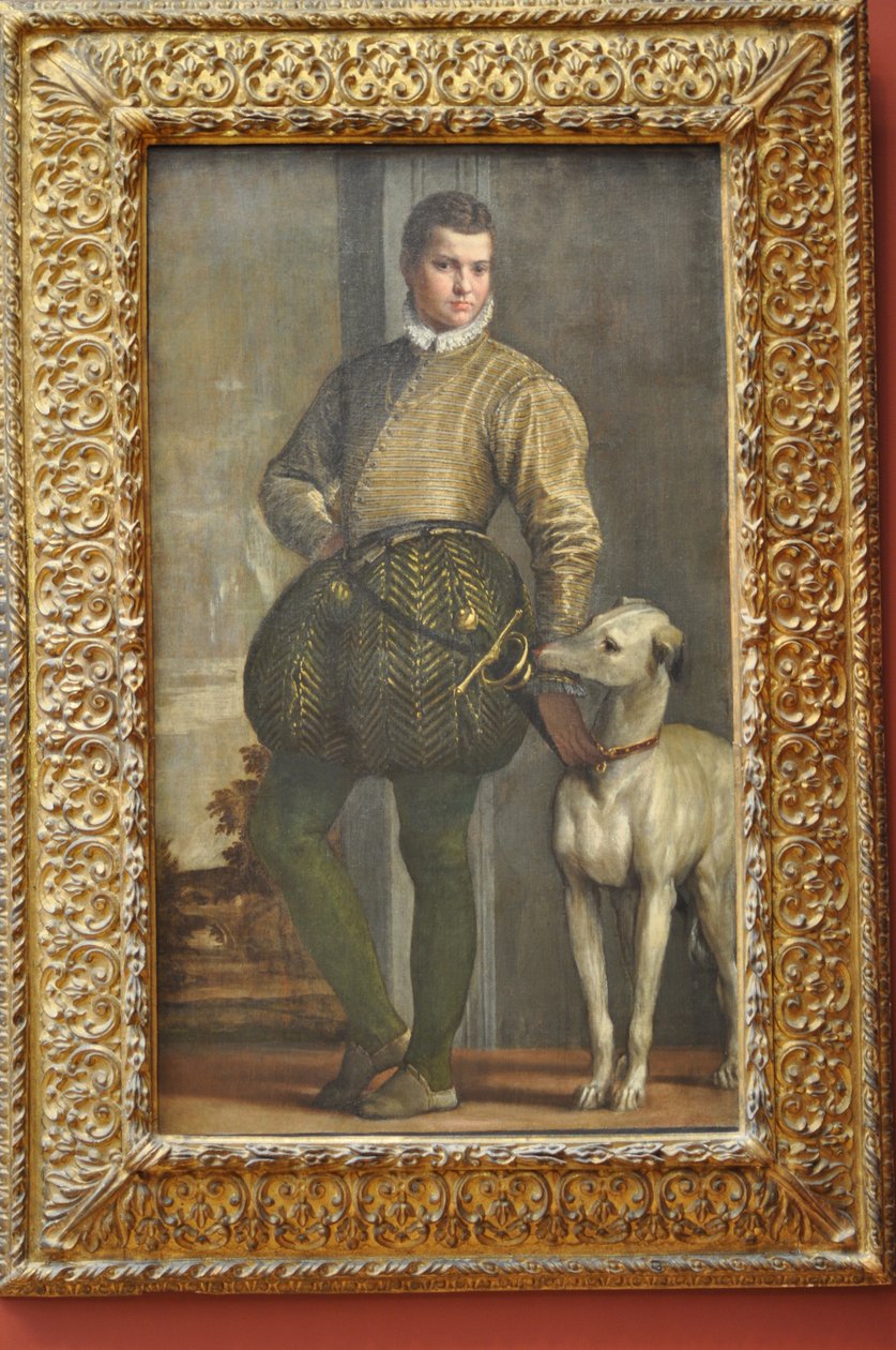 Poika vinttikoiran kanssa tekijältä Paolo Veronese