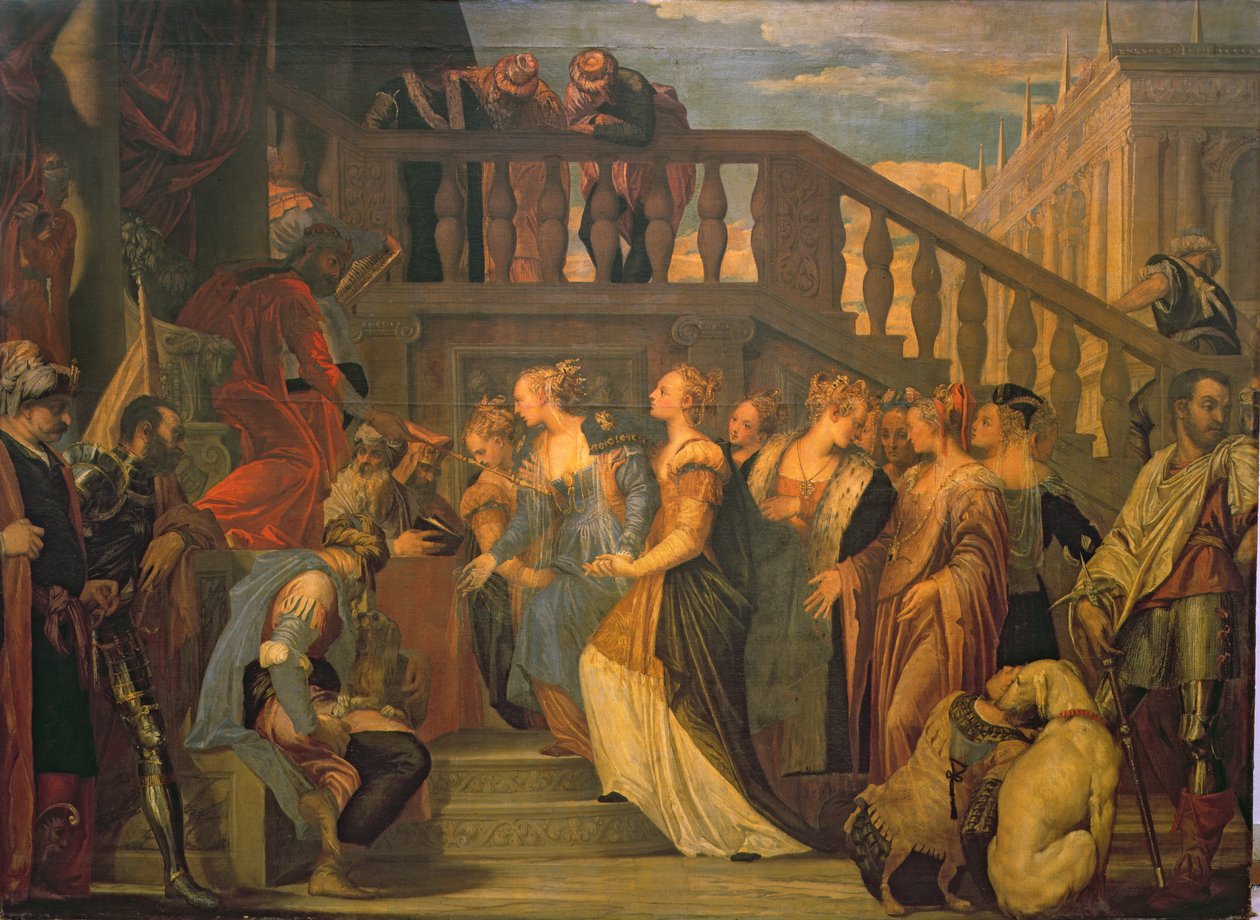 Esther ja Ahasverus tekijältä Paolo Veronese