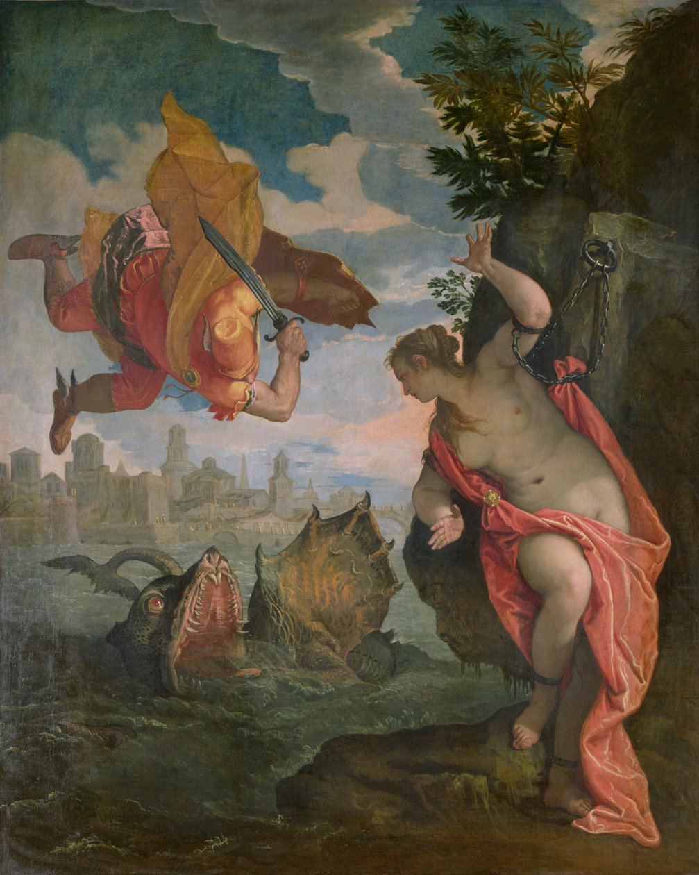 Perseus pelastaa Andromedan tekijältä Paolo Veronese