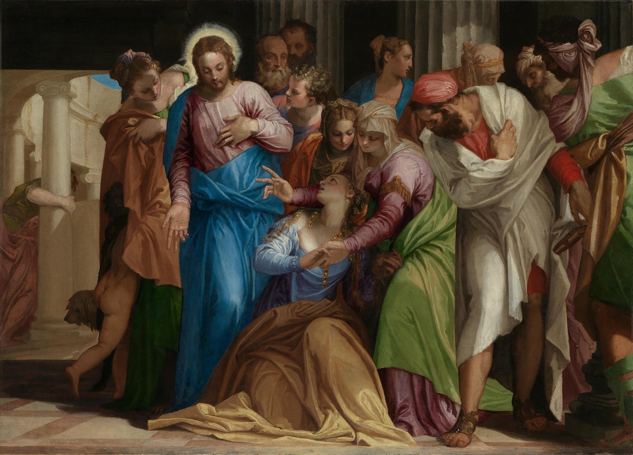 Maria Magdalanan kääntyminen tekijältä Paolo Veronese
